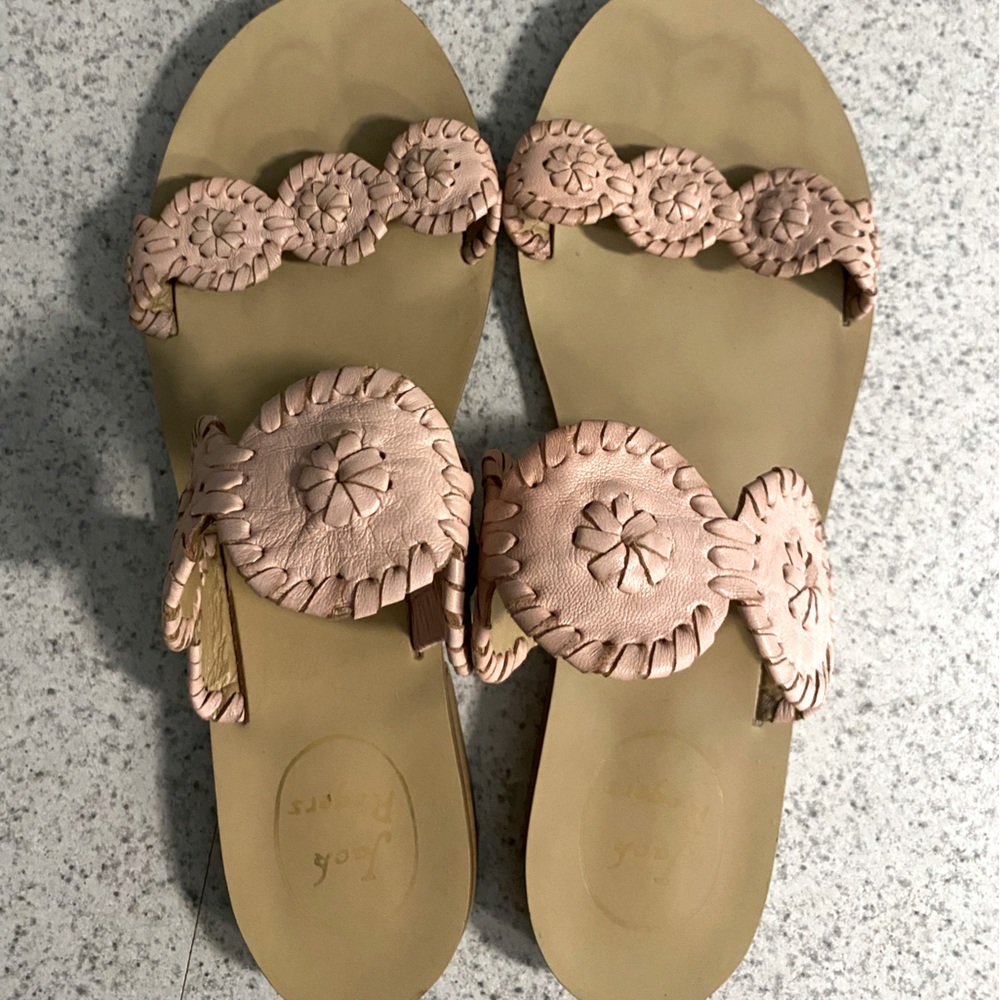 Blush pink Jack Rogers Lauren Sandal